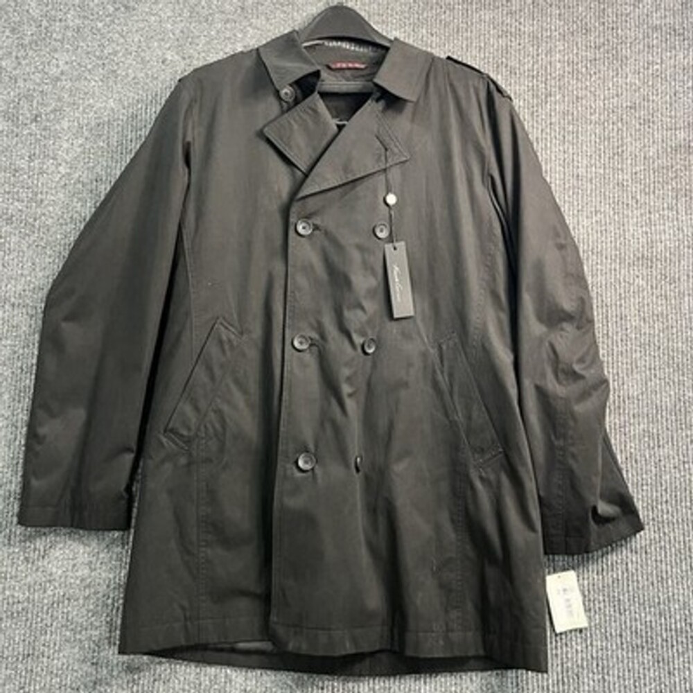 Kenneth Cole Men's Double Breasted Peacoat Water Repellent Outer Shell Size 40R